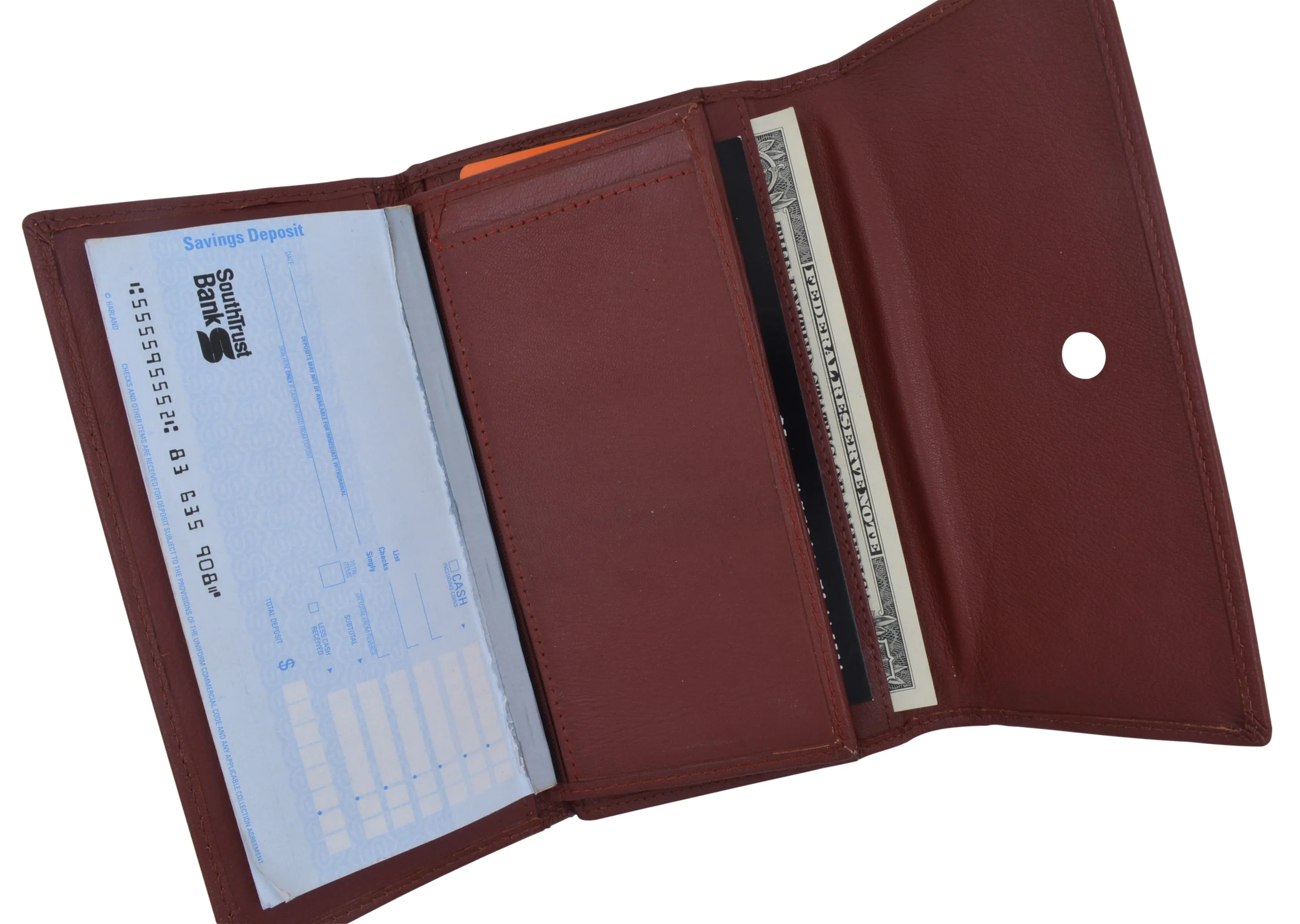 5575GT Genuine Leather Womens Large Clutch Checkbook Holder Ladies Purse Wallet