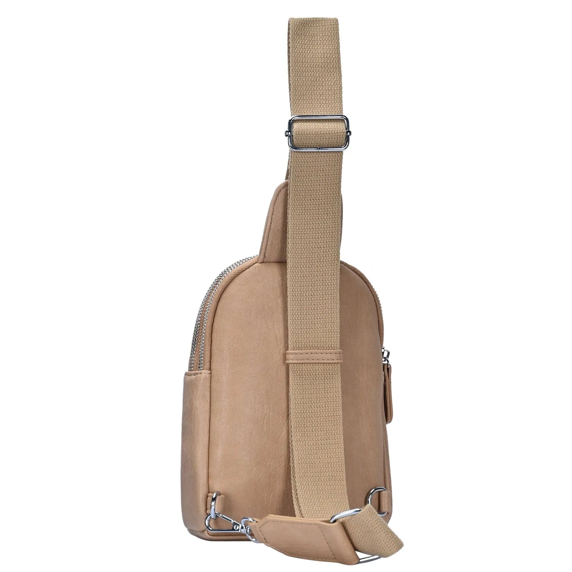 BGA6896 2 Compartment Woven Pocket Mini Sling Bag