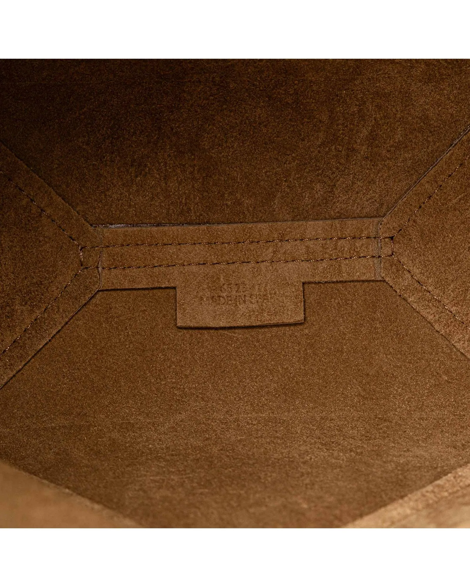 Bicolor Leather Puzzle Fold Tote