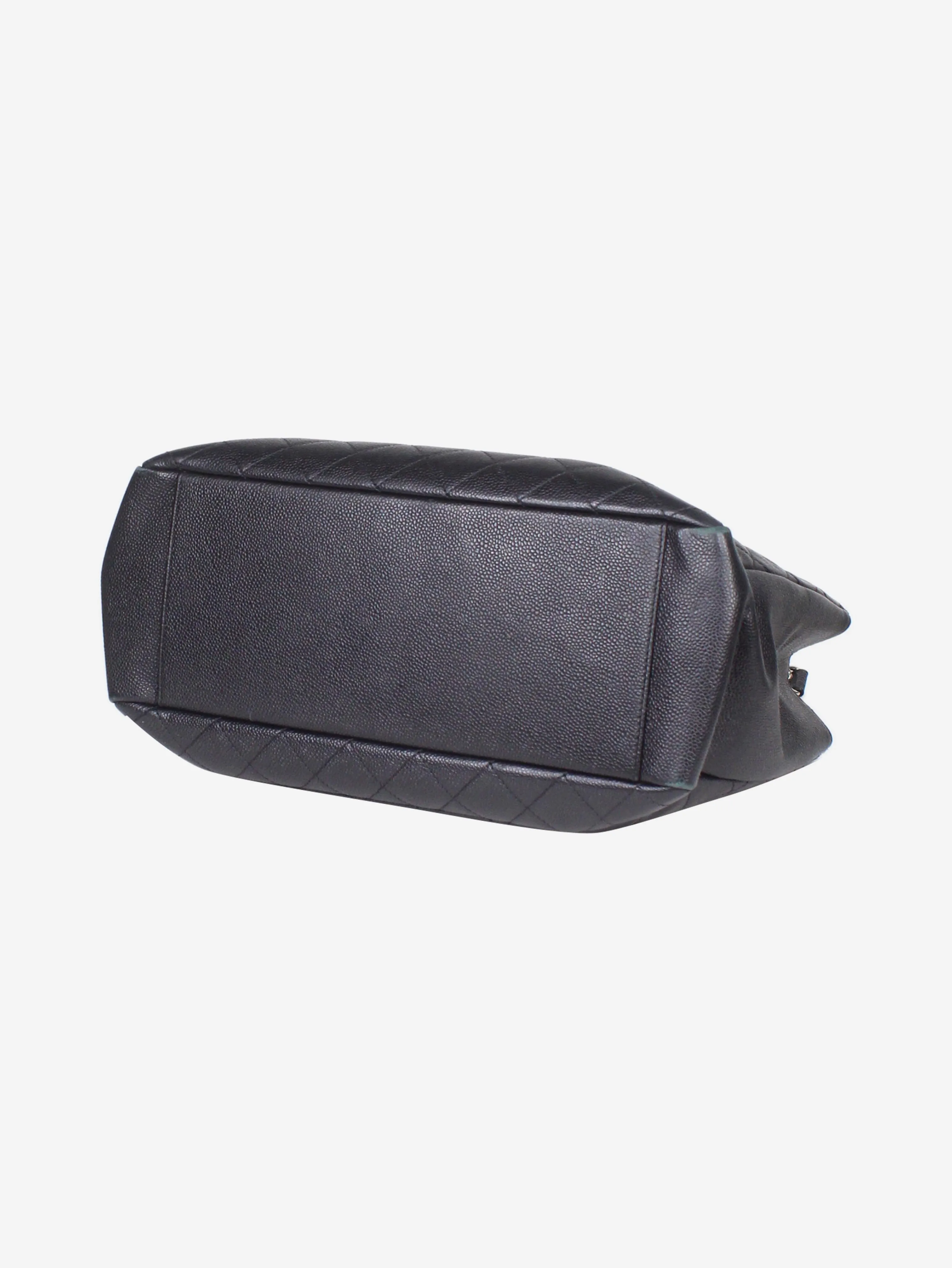 Black 2012 caviar leather GST tote