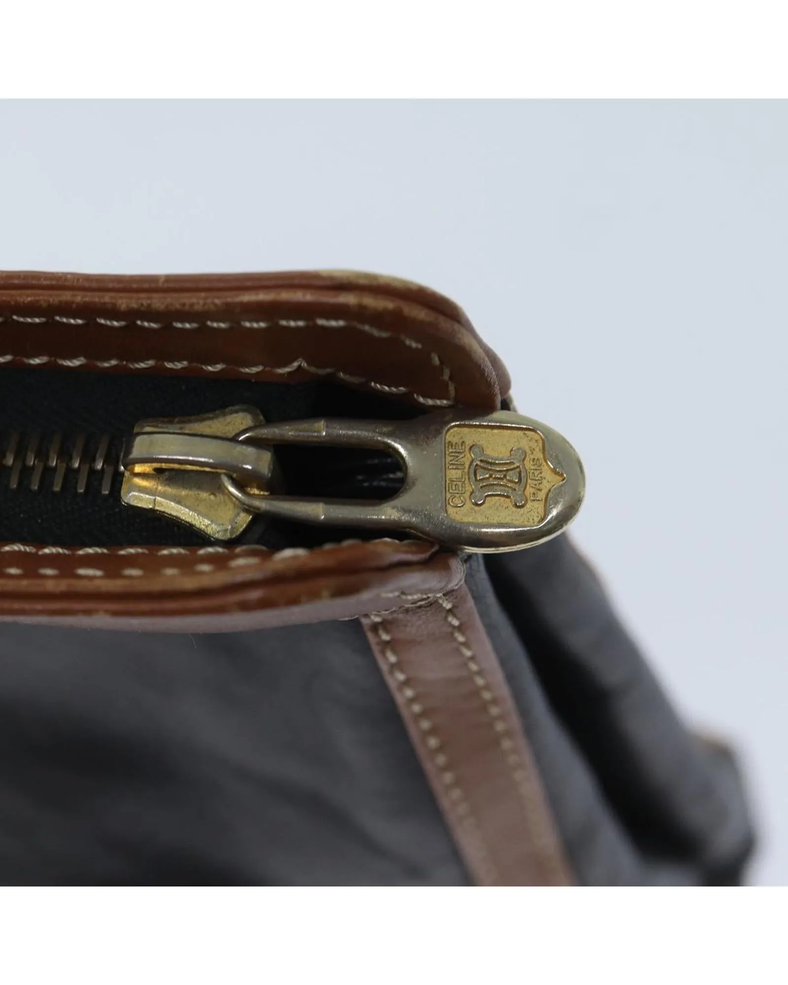 Black Leather Clutch Bag with Accessories - Italy Made - RANK C