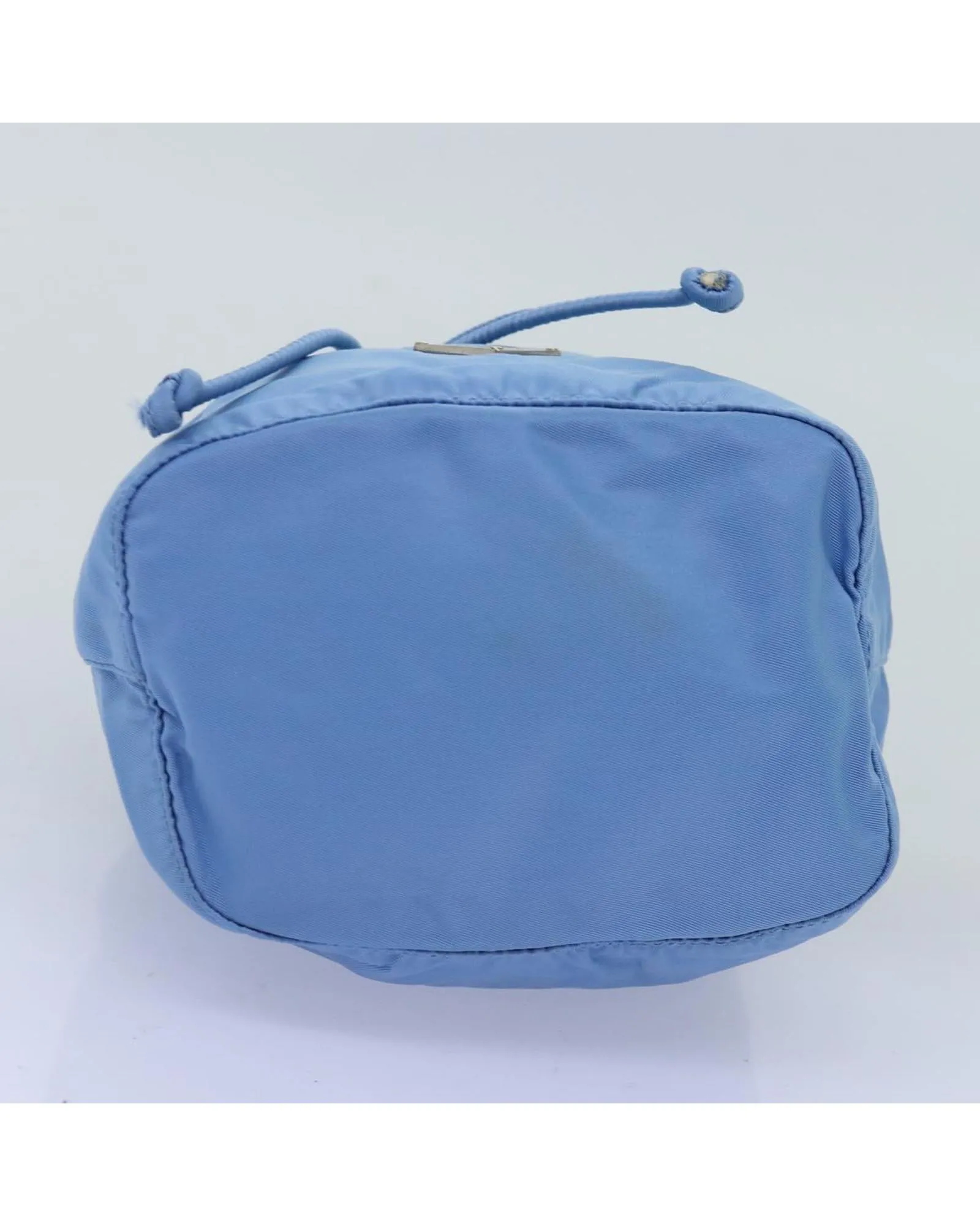 Blue Nylon Drawstring Pouch by Prada