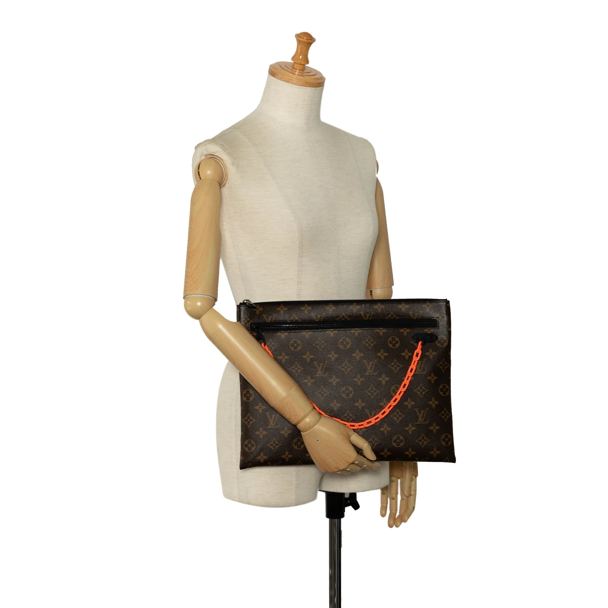 Brown Louis Vuitton Monogram Solar Ray A4 Pochette Clutch Bag