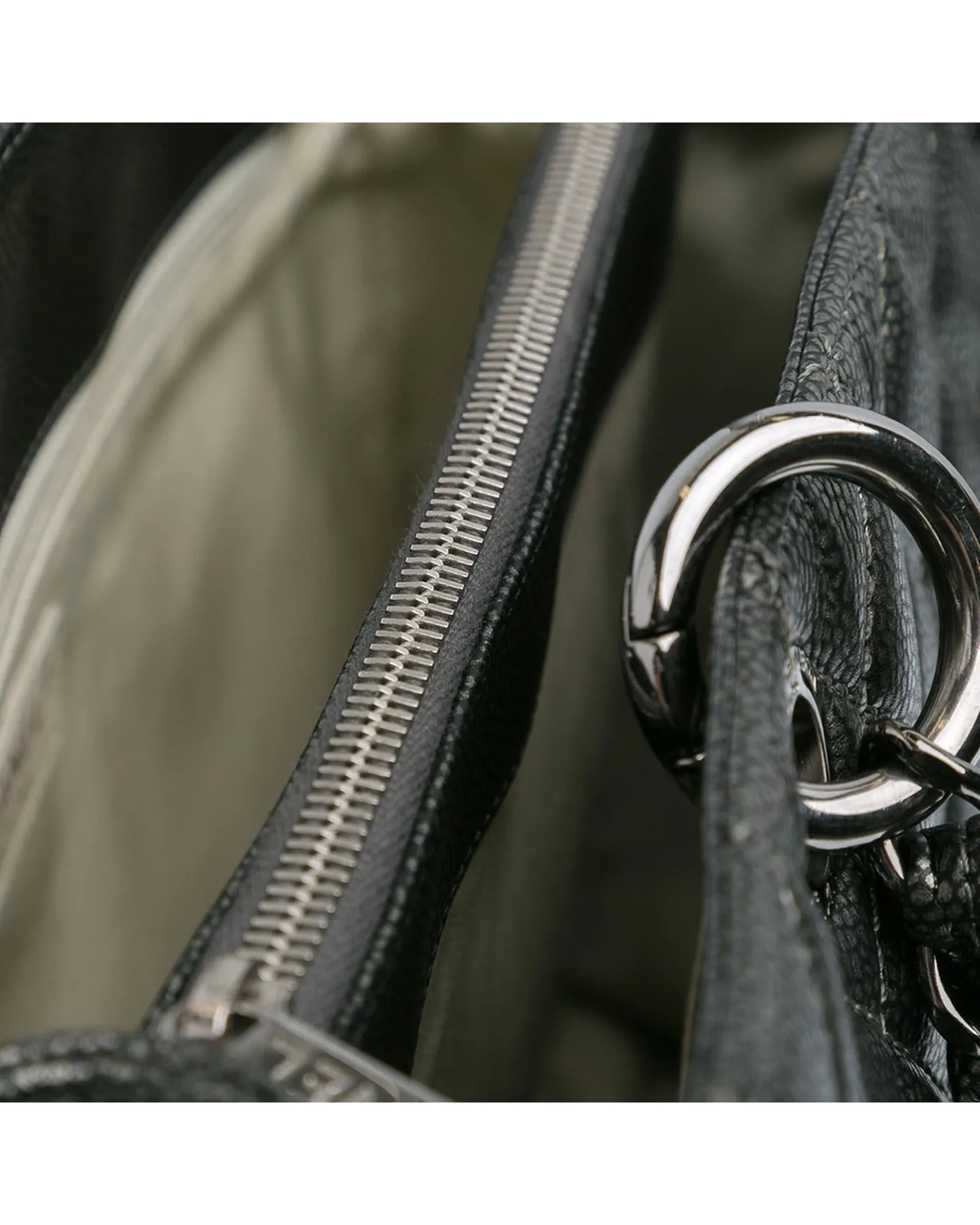 Chanel 19 Caviar Leather Tote Bag
