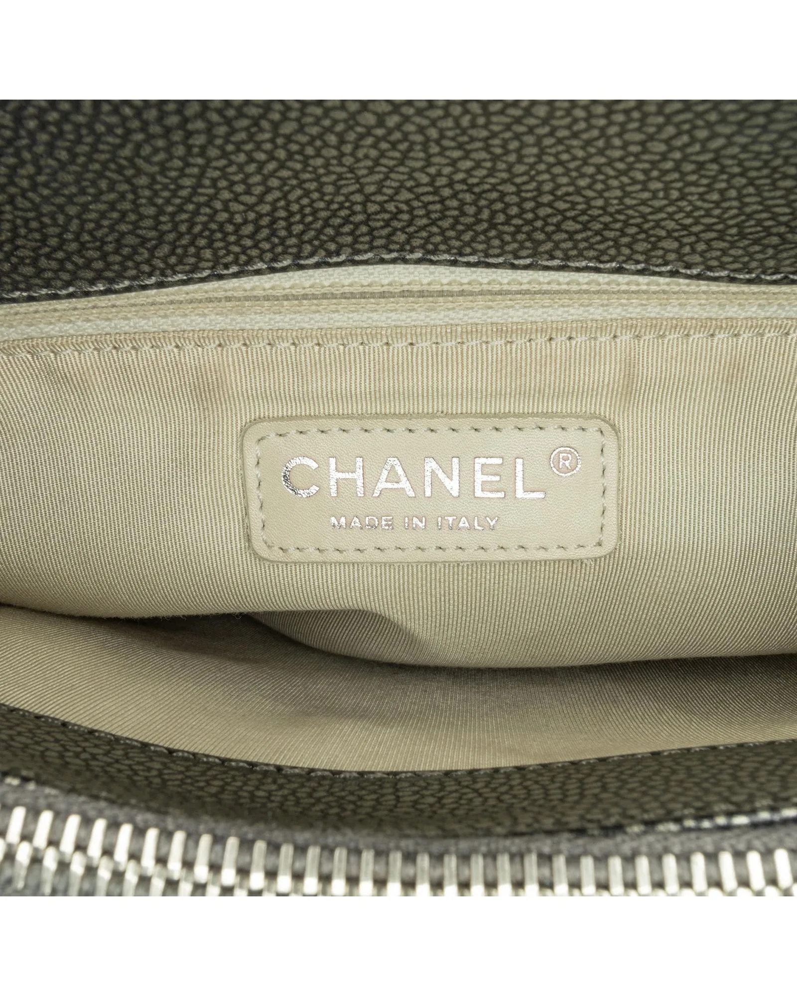 Chanel 19 Caviar Leather Tote Bag