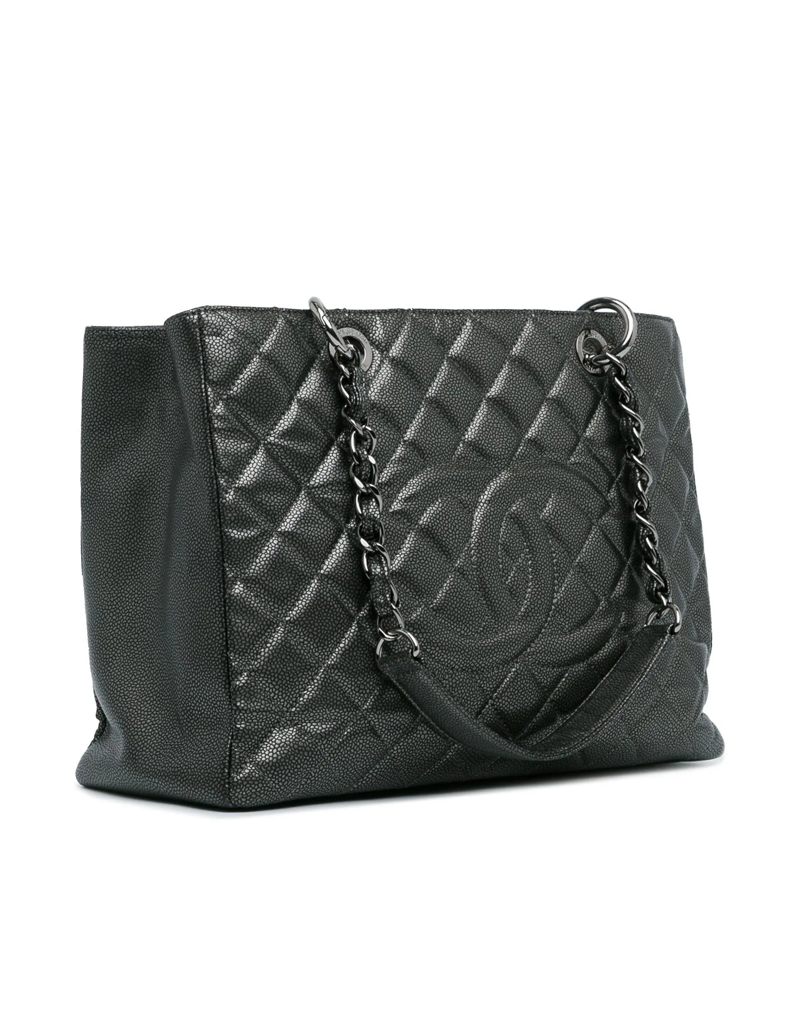 Chanel 19 Caviar Leather Tote Bag