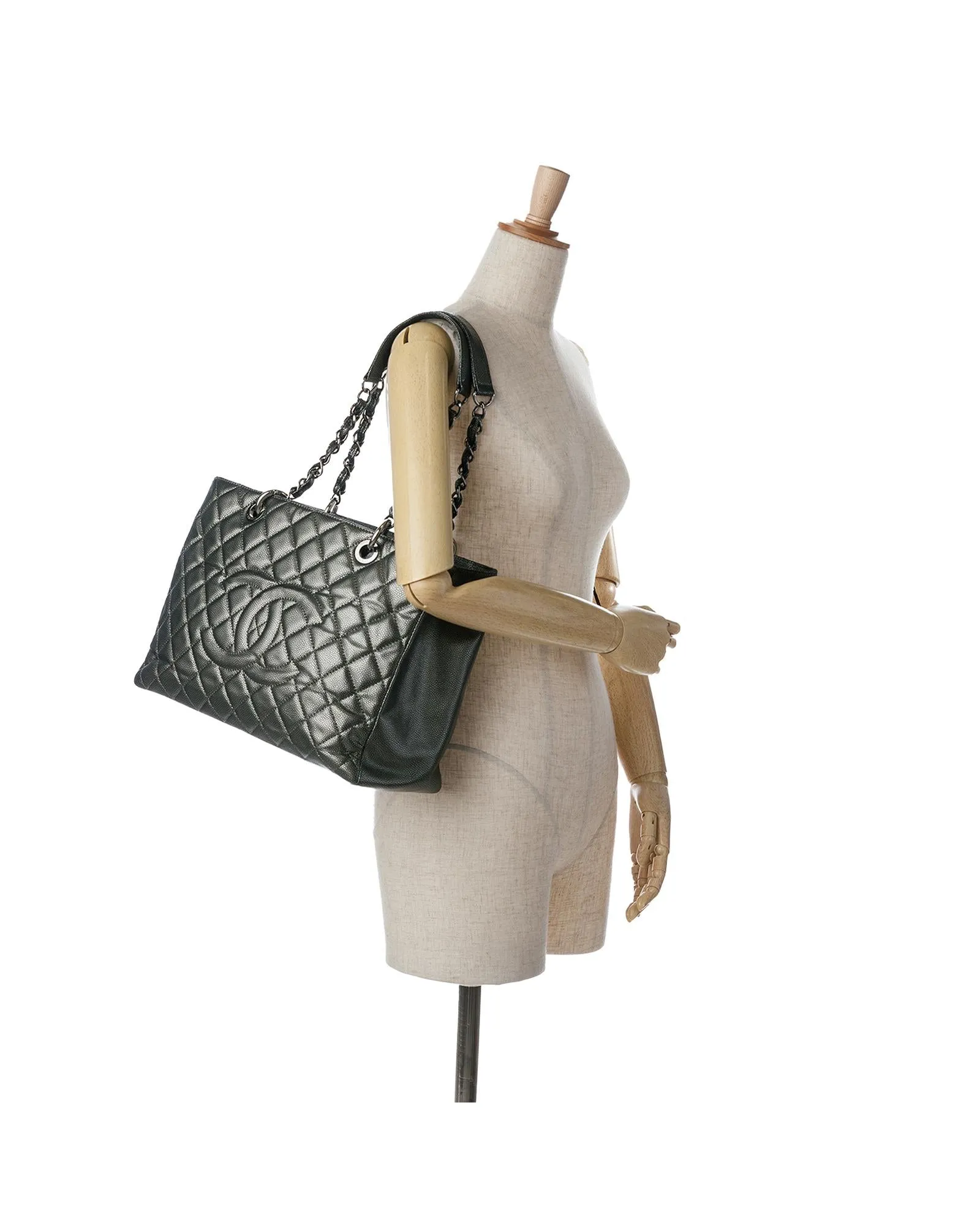 Chanel 19 Caviar Leather Tote Bag