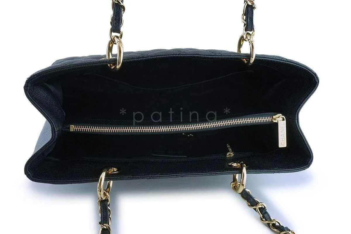 Chanel Black Caviar Classic Grand Shopper Tote GST Bag 24k GHW