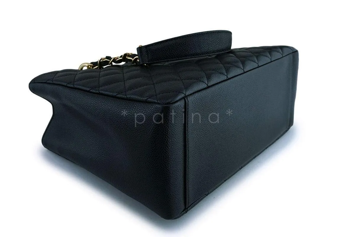Chanel Black Caviar Classic Grand Shopper Tote GST Bag 24k GHW