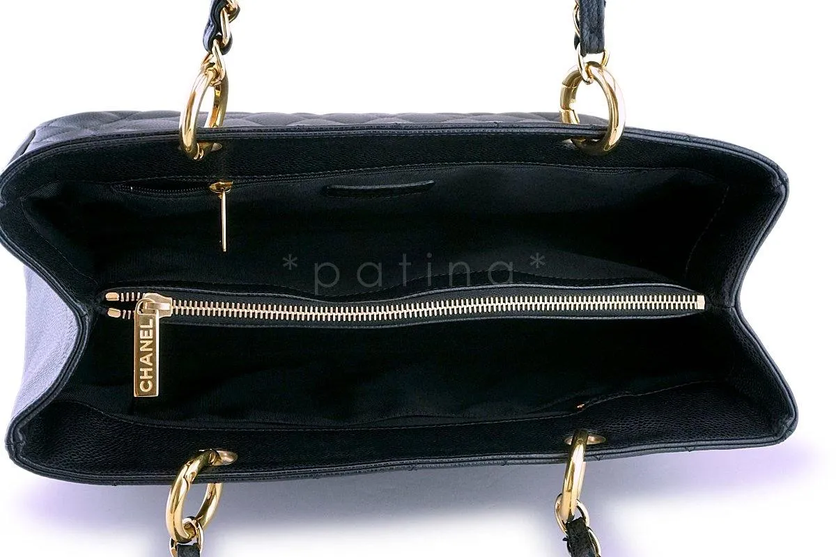 Chanel Black Caviar Classic Grand Shopper Tote GST Shopping Bag GHW