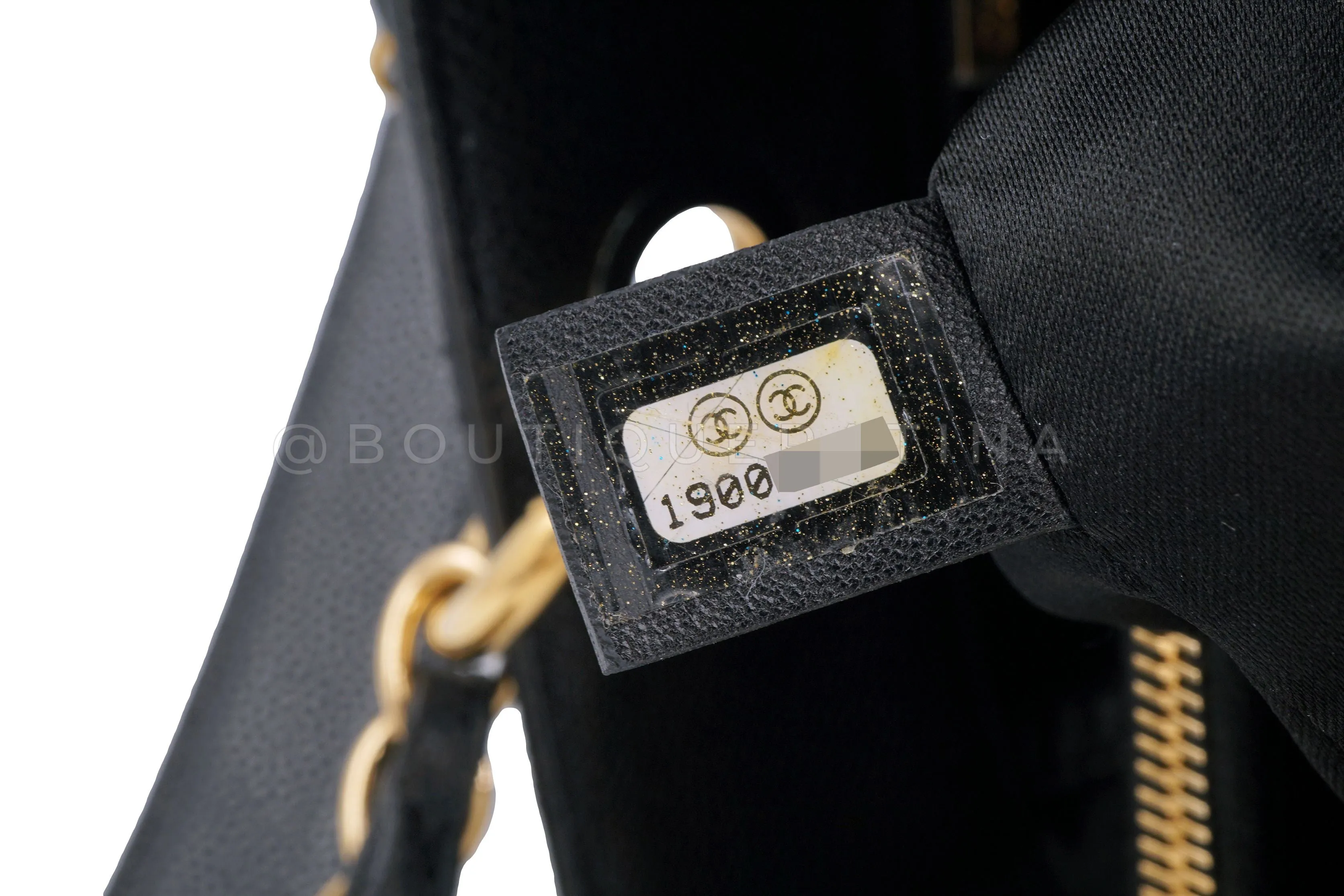 Chanel Black Caviar Grand Shopper Tote GST Bag GHW