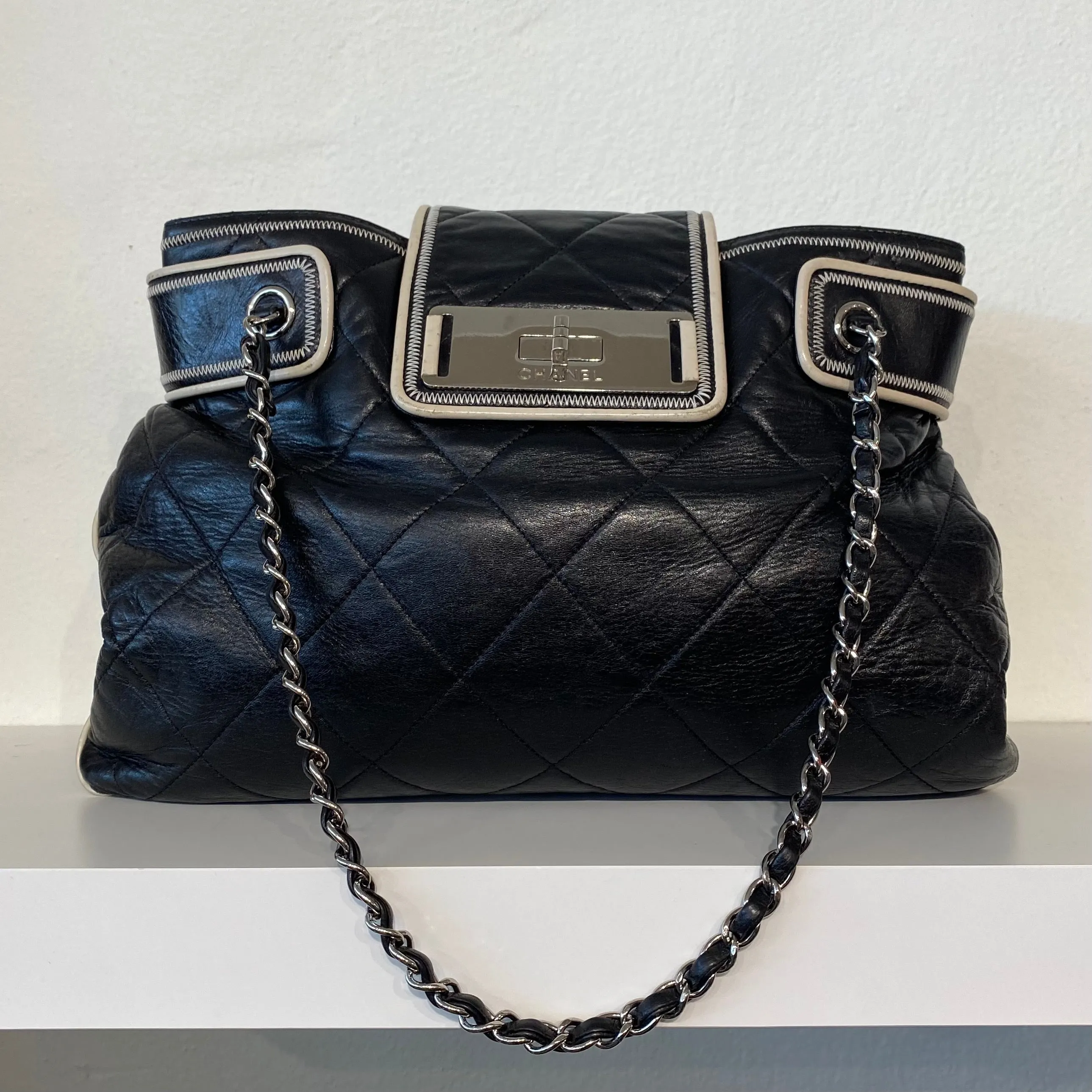 Chanel Black Quilted Tote