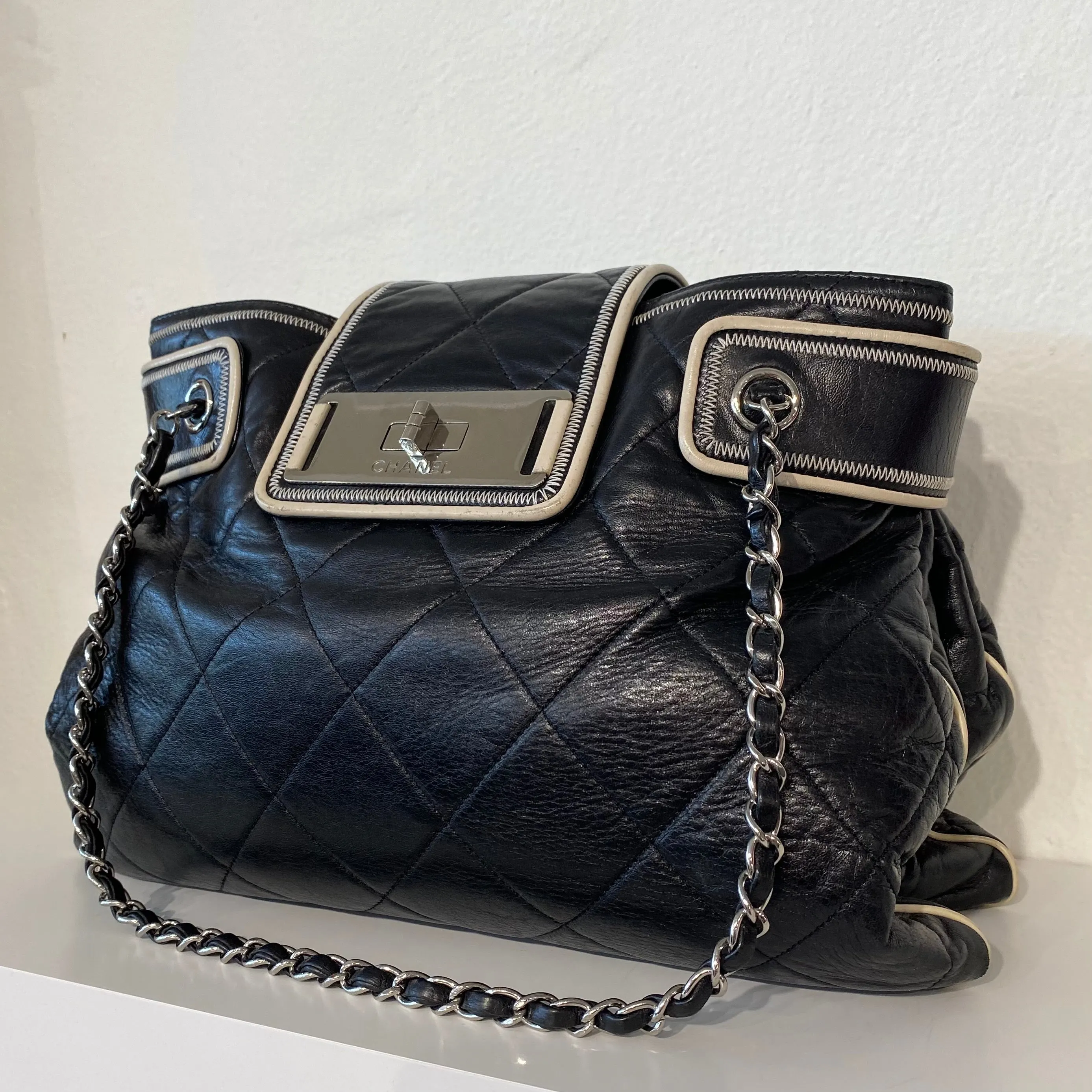 Chanel Black Quilted Tote