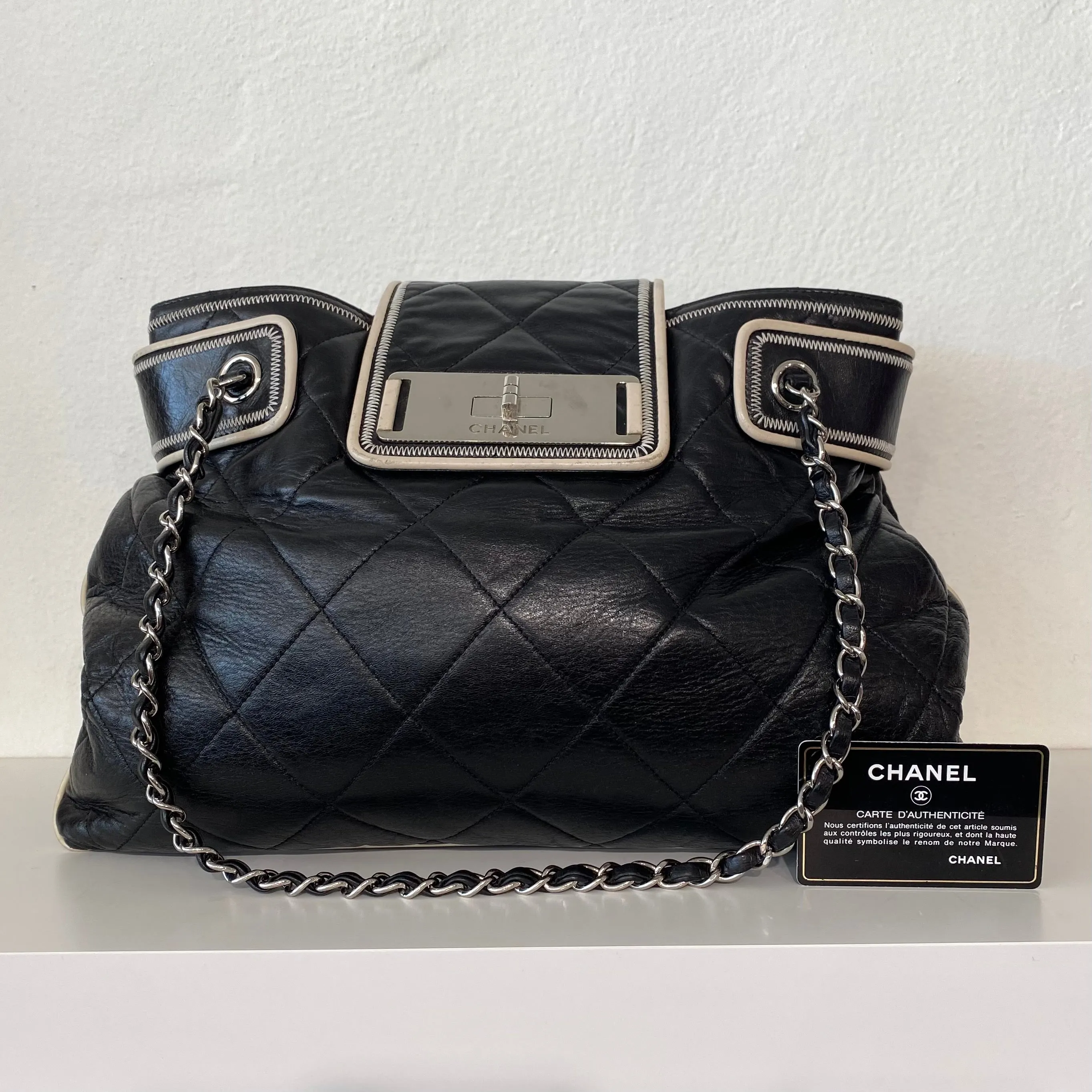 Chanel Black Quilted Tote