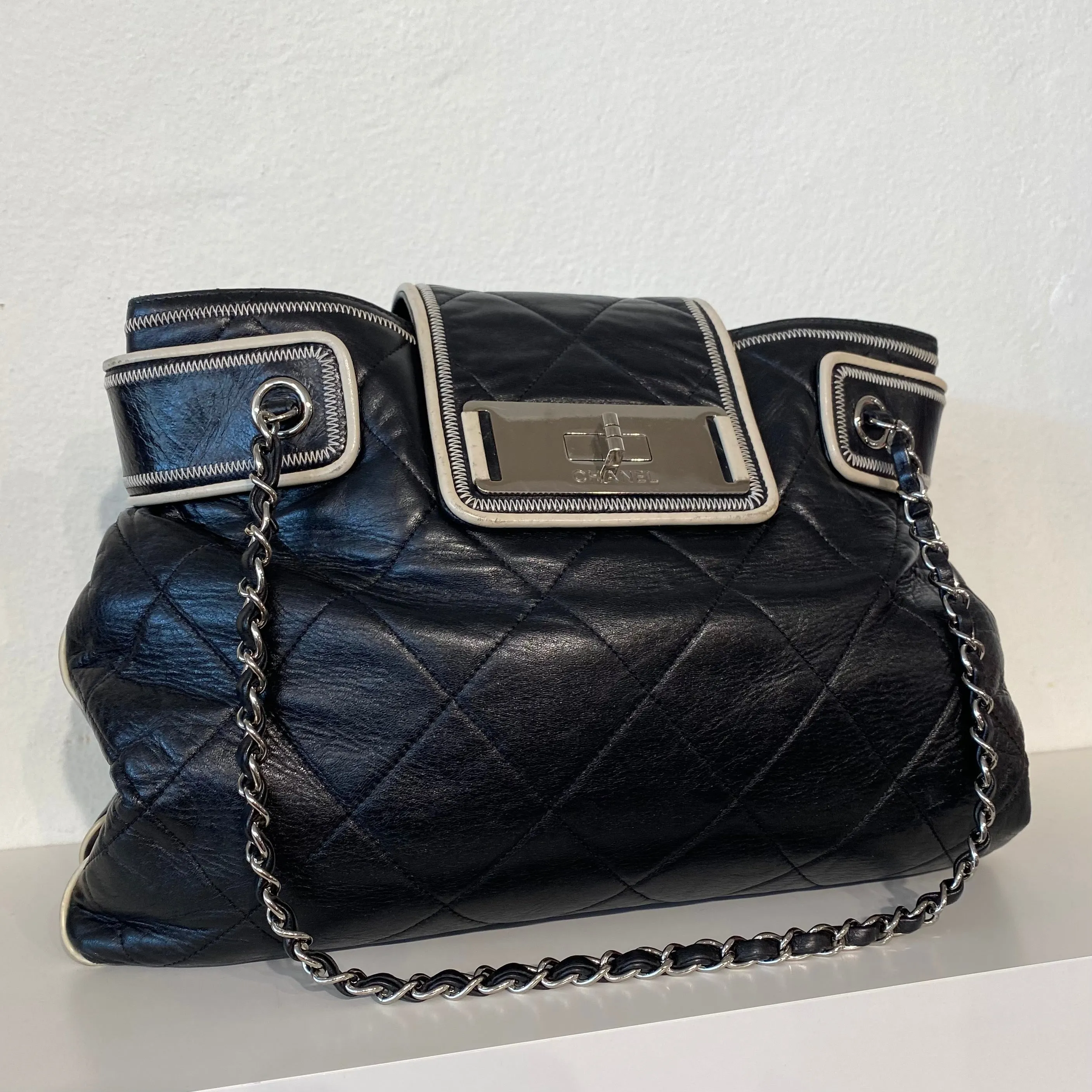 Chanel Black Quilted Tote