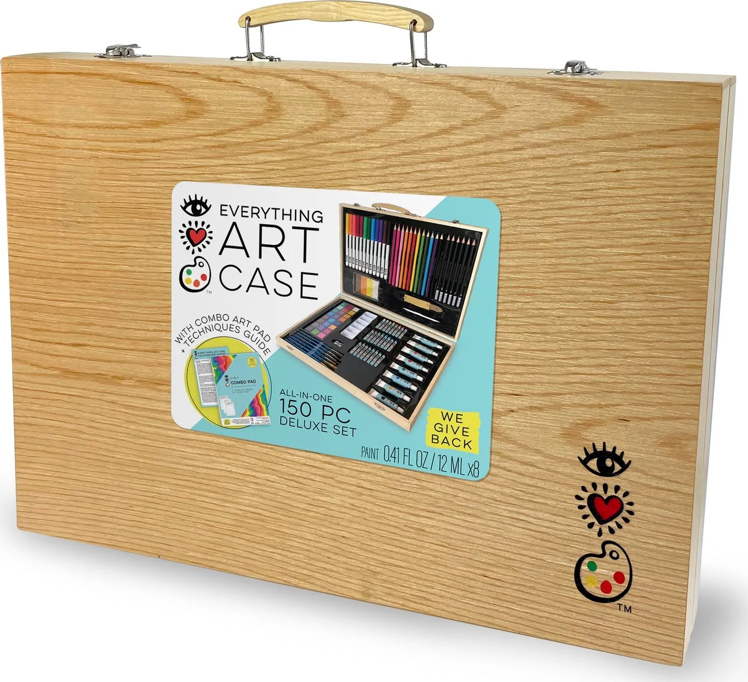 Deluxe Wooden Everything Art Case