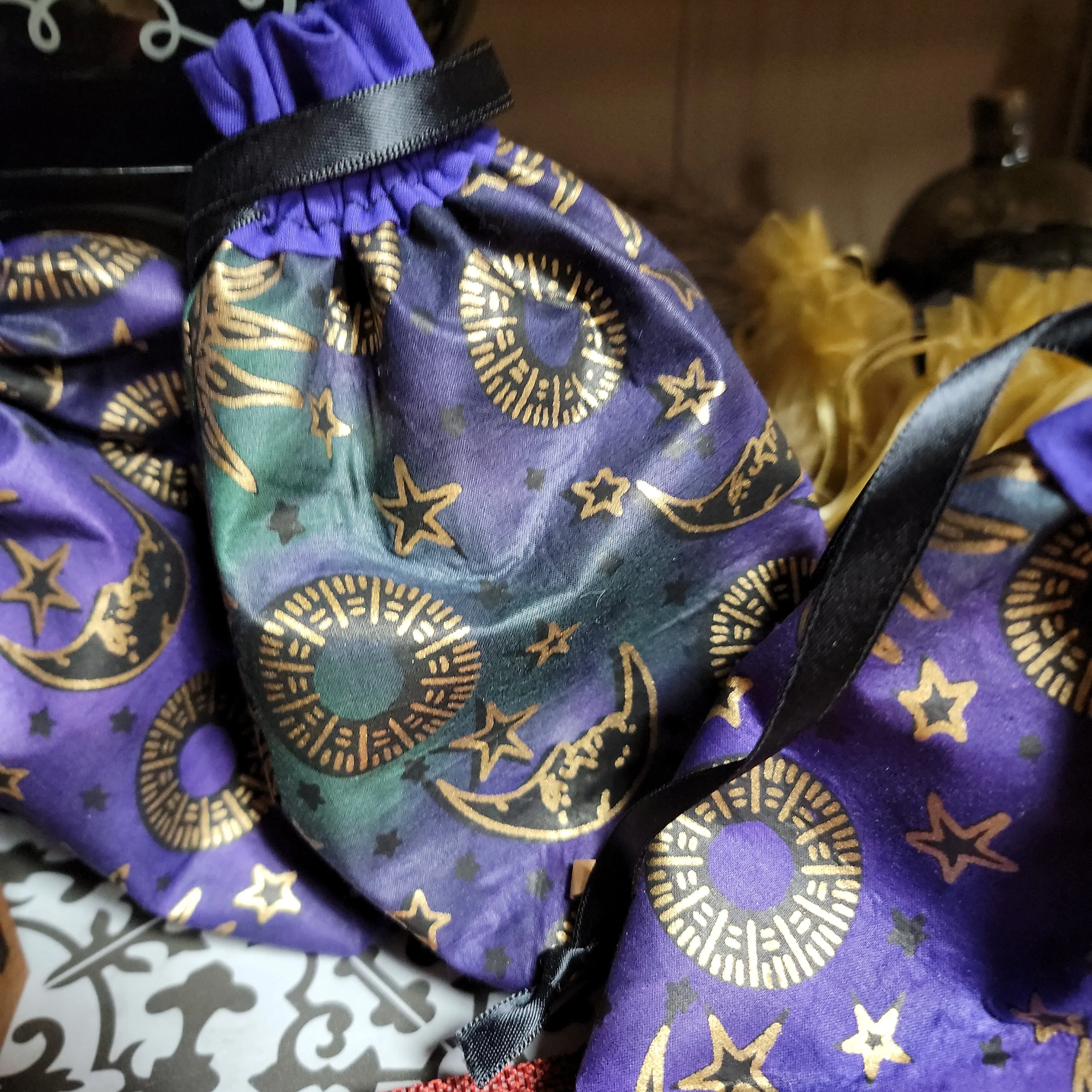 Drawstring Pouch, Rune Pouch, Drawstring Card Bag, Crystal Pouch, Gaming Bag, Gaming Pouch