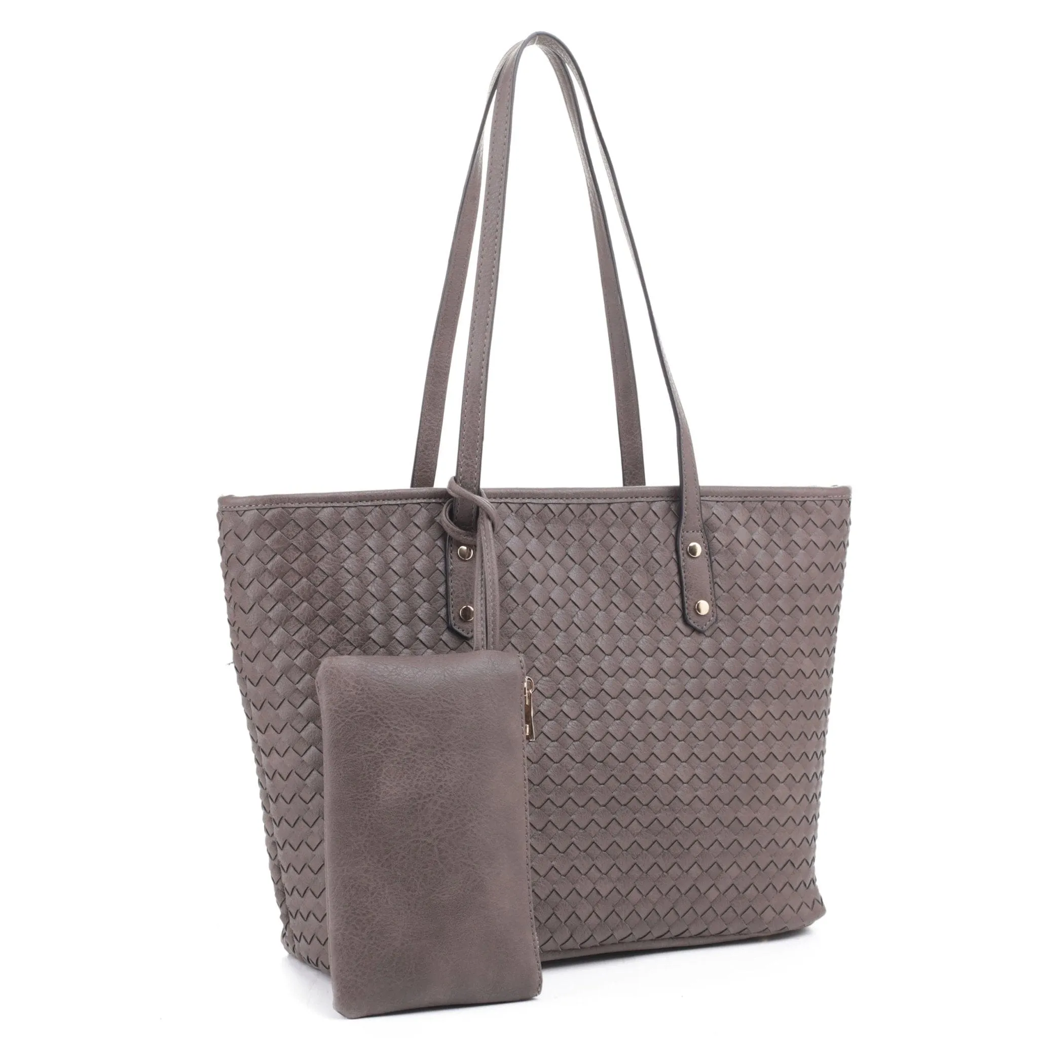 FC20333 Boston Woven Daily Tote With Small Pouch