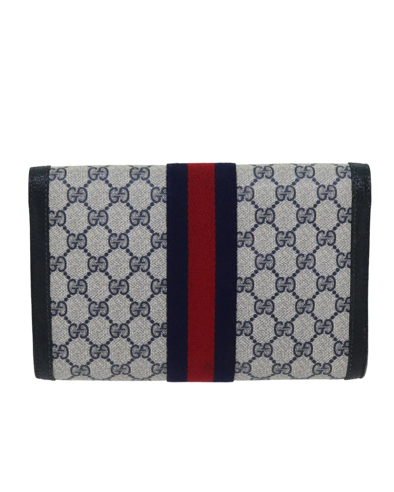 Gucci GG Supreme Canvas Clutch BeigeBlueRed