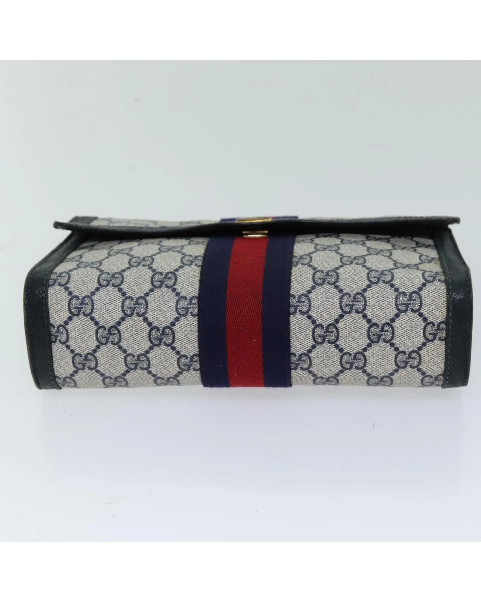 Gucci GG Supreme Canvas Clutch BeigeBlueRed