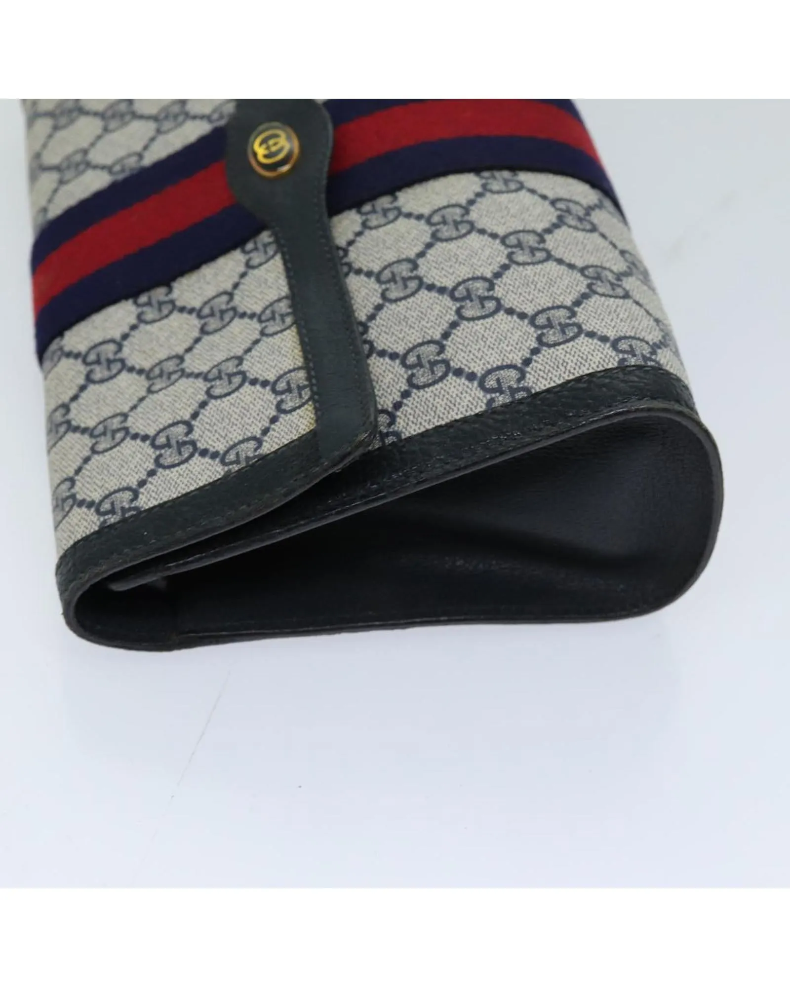 Gucci GG Supreme Canvas Clutch BeigeBlueRed