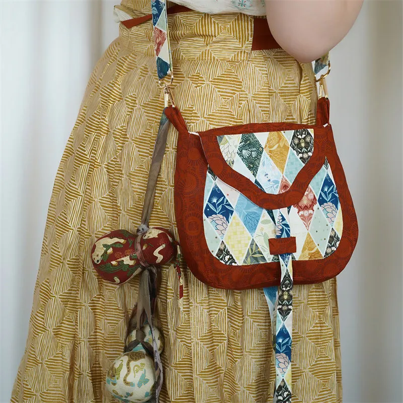 Huolang Bao 货郎包 Merchant's Bag Tang Dynasty Cotton Crossbody Satchel