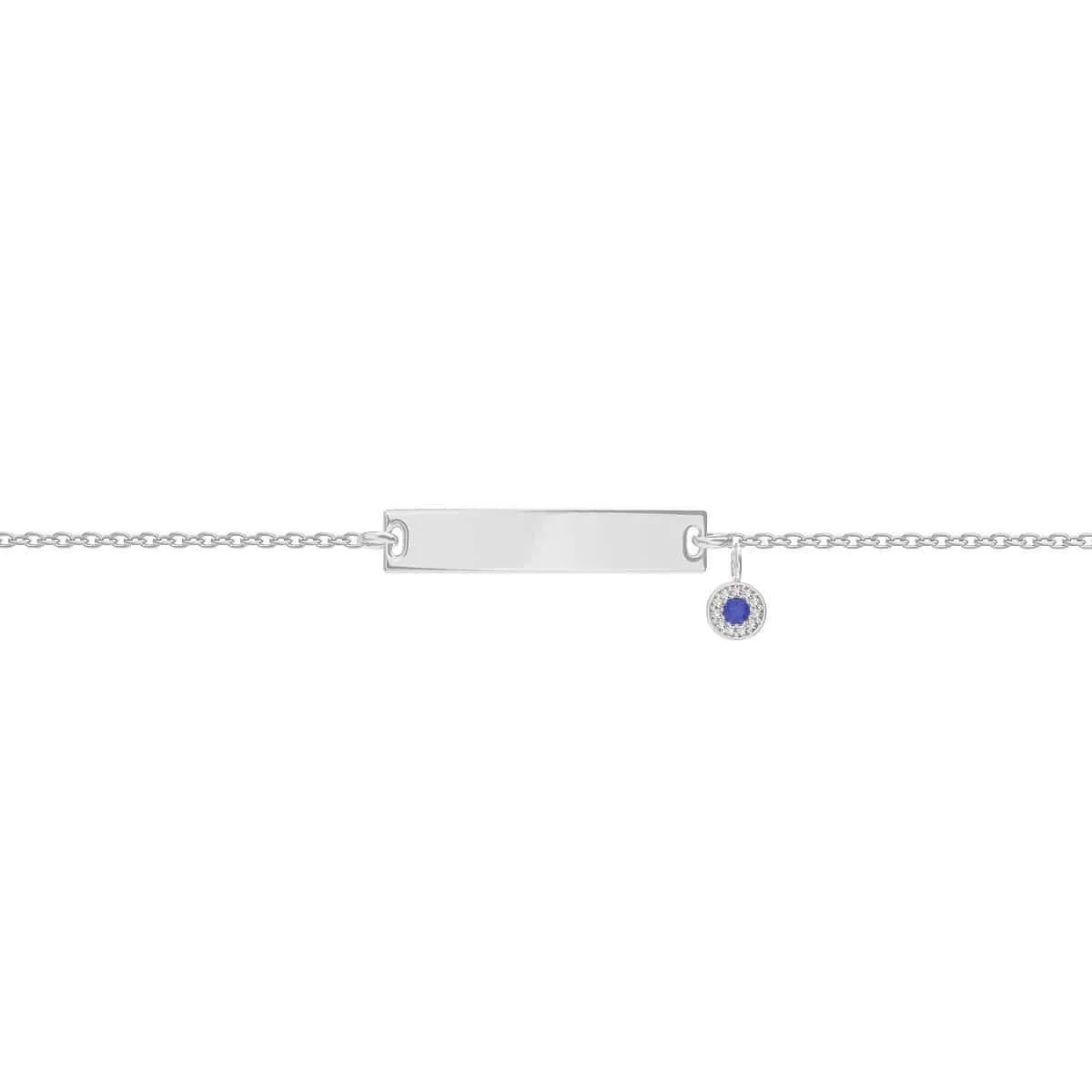 Kids Classic Engravable ID Bracelet with Round Eye Charm