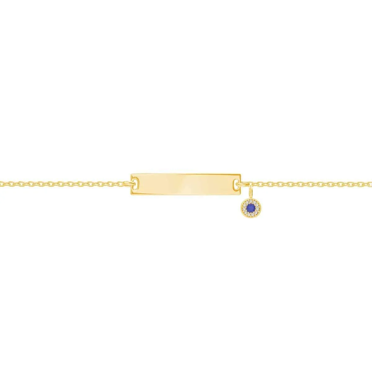 Kids Classic Engravable ID Bracelet with Round Eye Charm