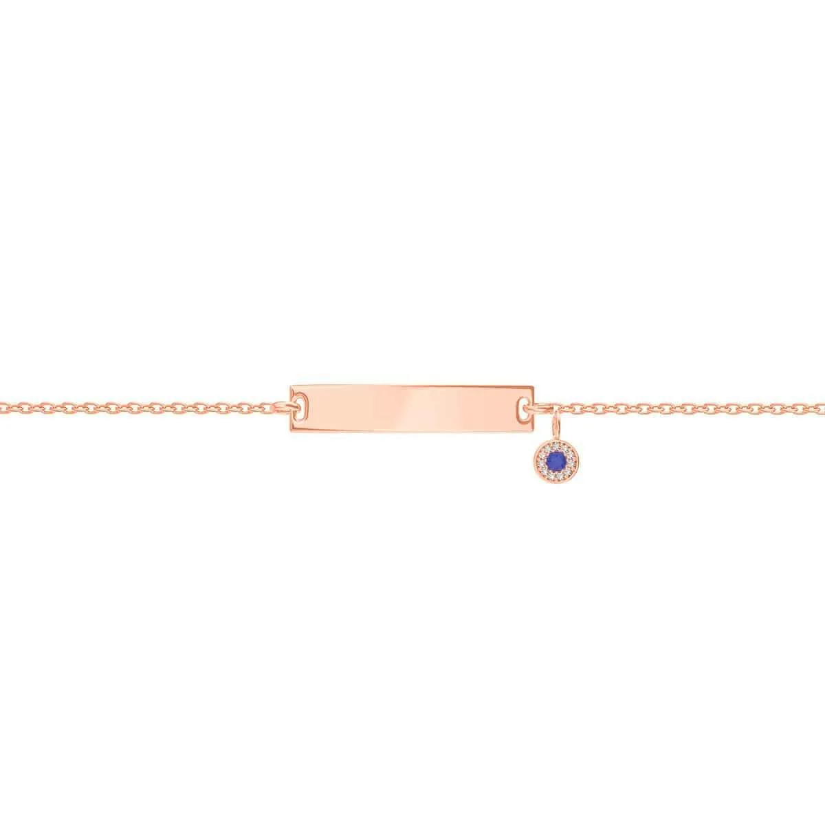 Kids Classic Engravable ID Bracelet with Round Eye Charm