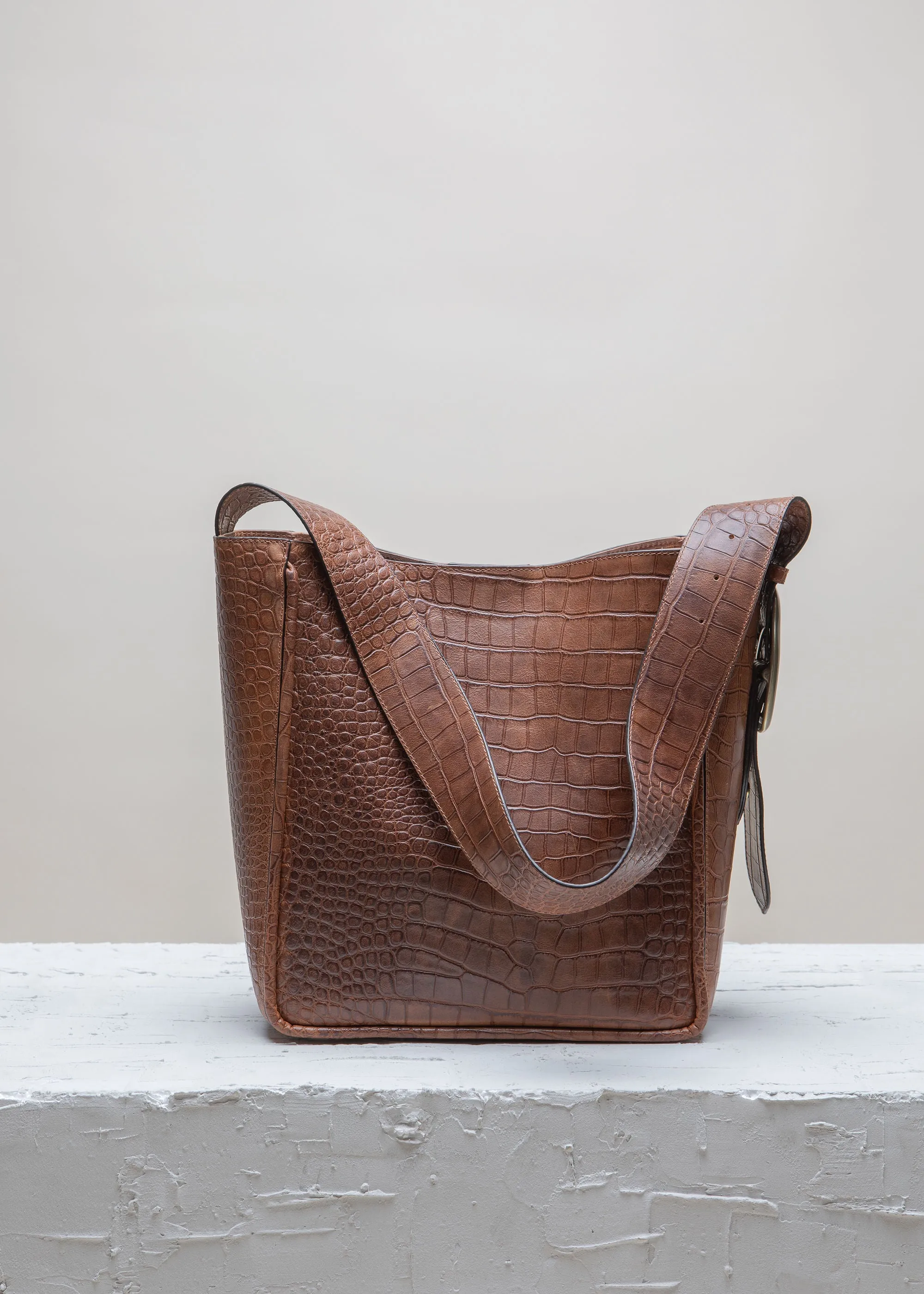 MASAGO Hazel Croco Tote bag
