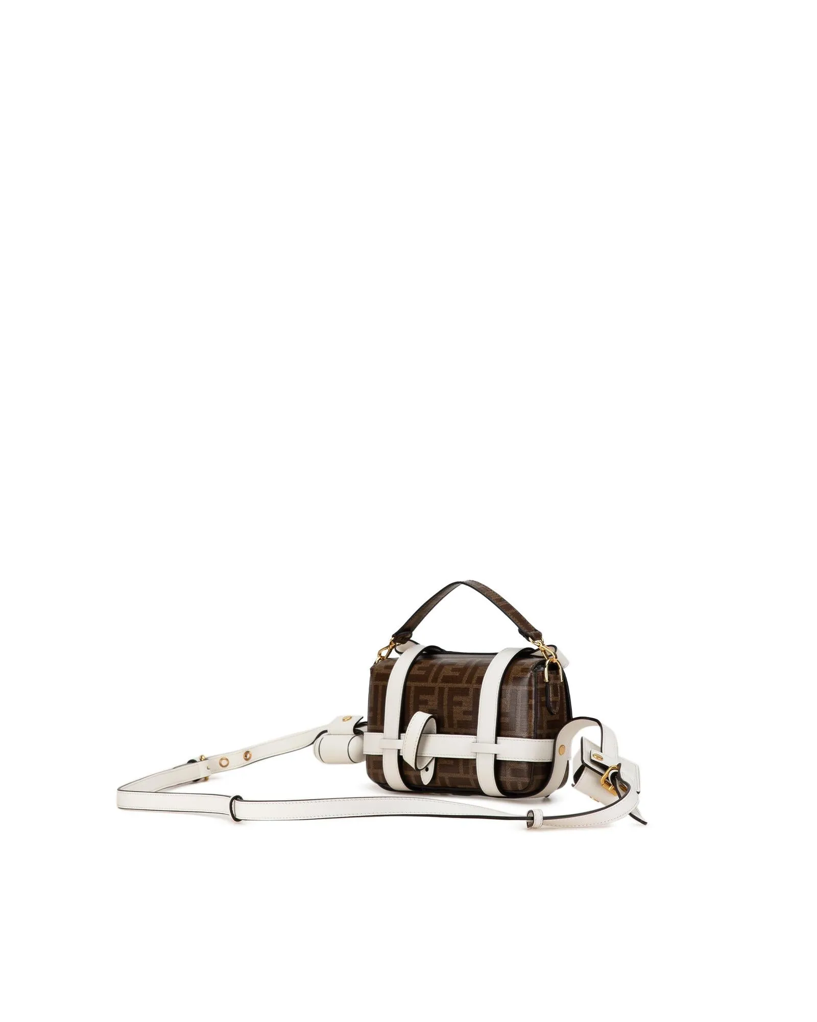 Mini Zucca Cage Baguette Satchel with Multiple Straps