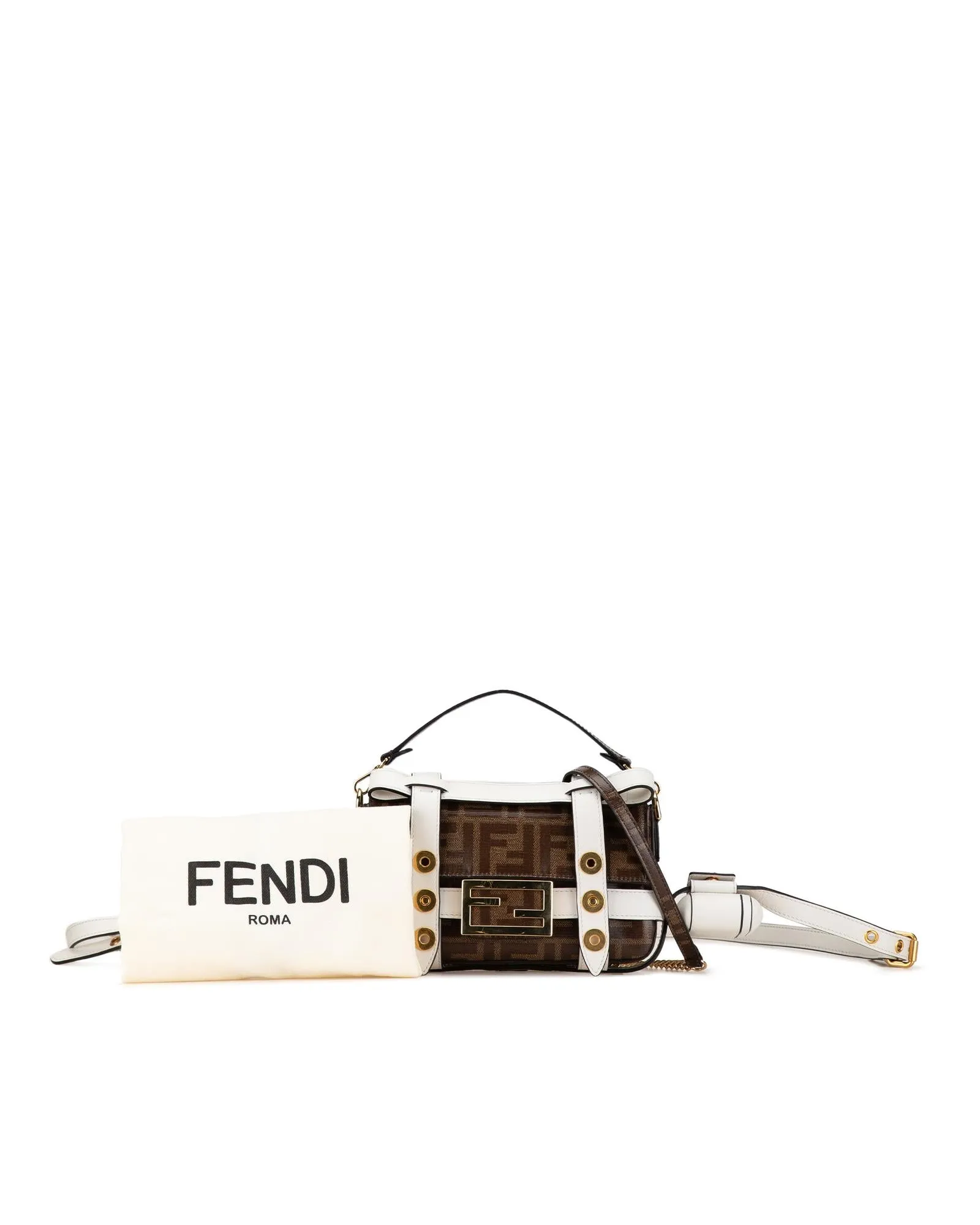 Mini Zucca Cage Baguette Satchel with Multiple Straps