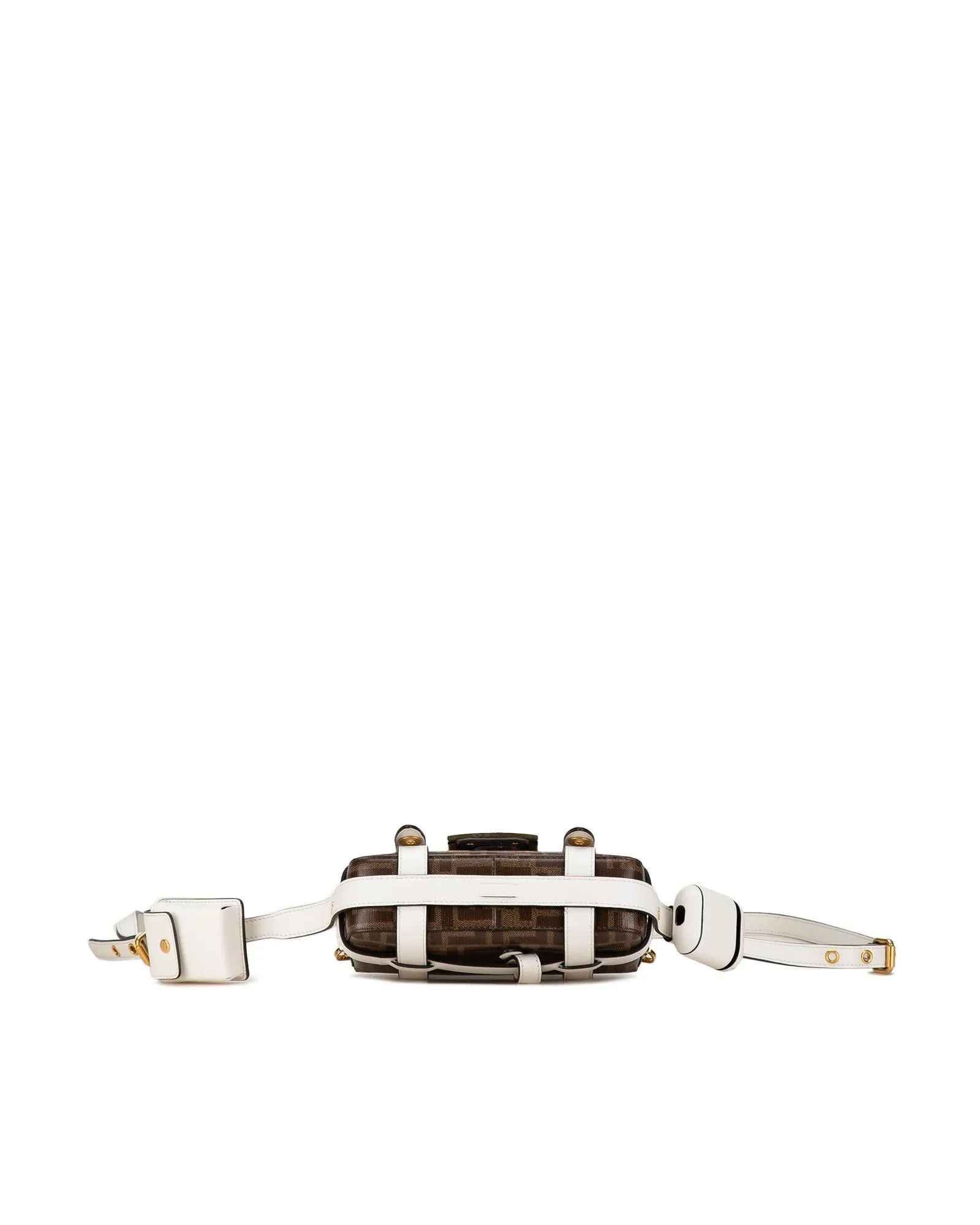 Mini Zucca Cage Baguette Satchel with Multiple Straps