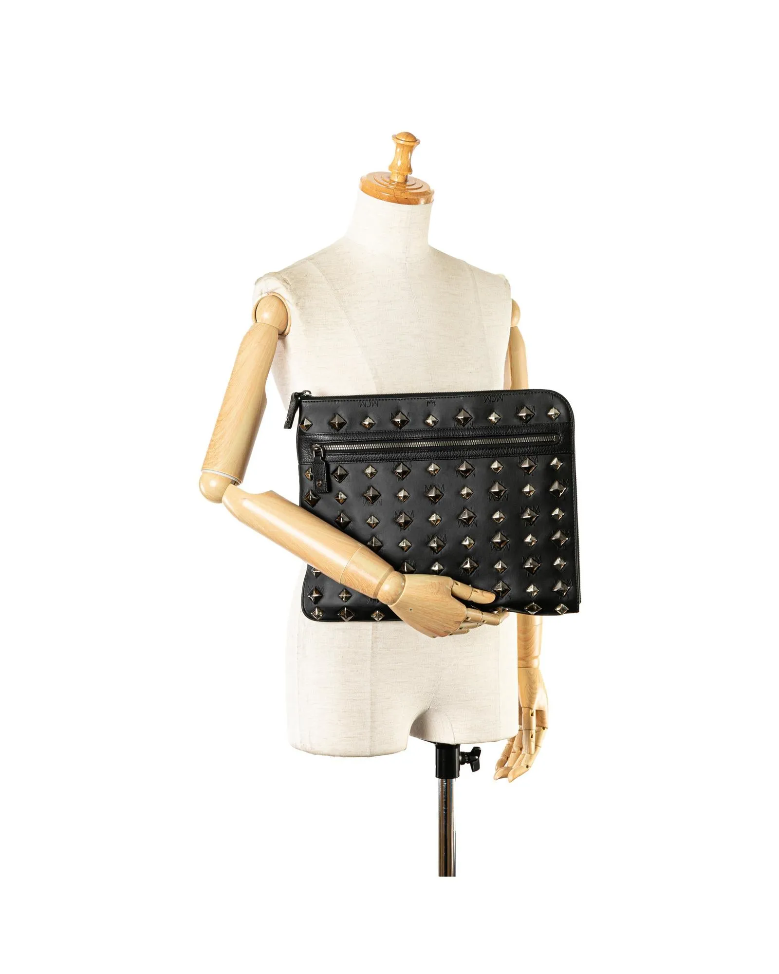 Nylon Studded Visetos Clutch