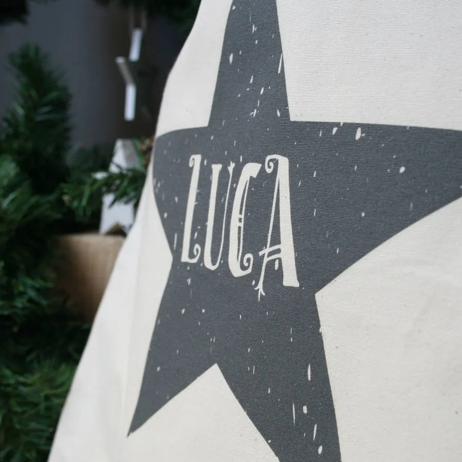 Personalised Star Name Christmas Sack