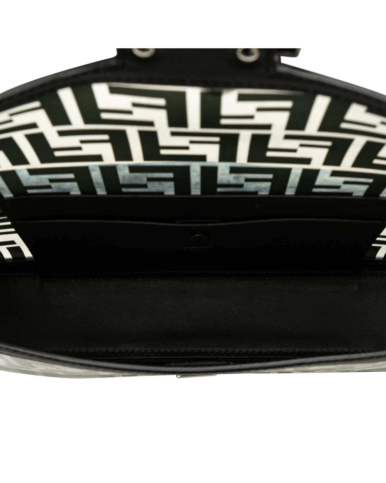 PVC Baguette Satchel with Detachable Straps and Flap Closure