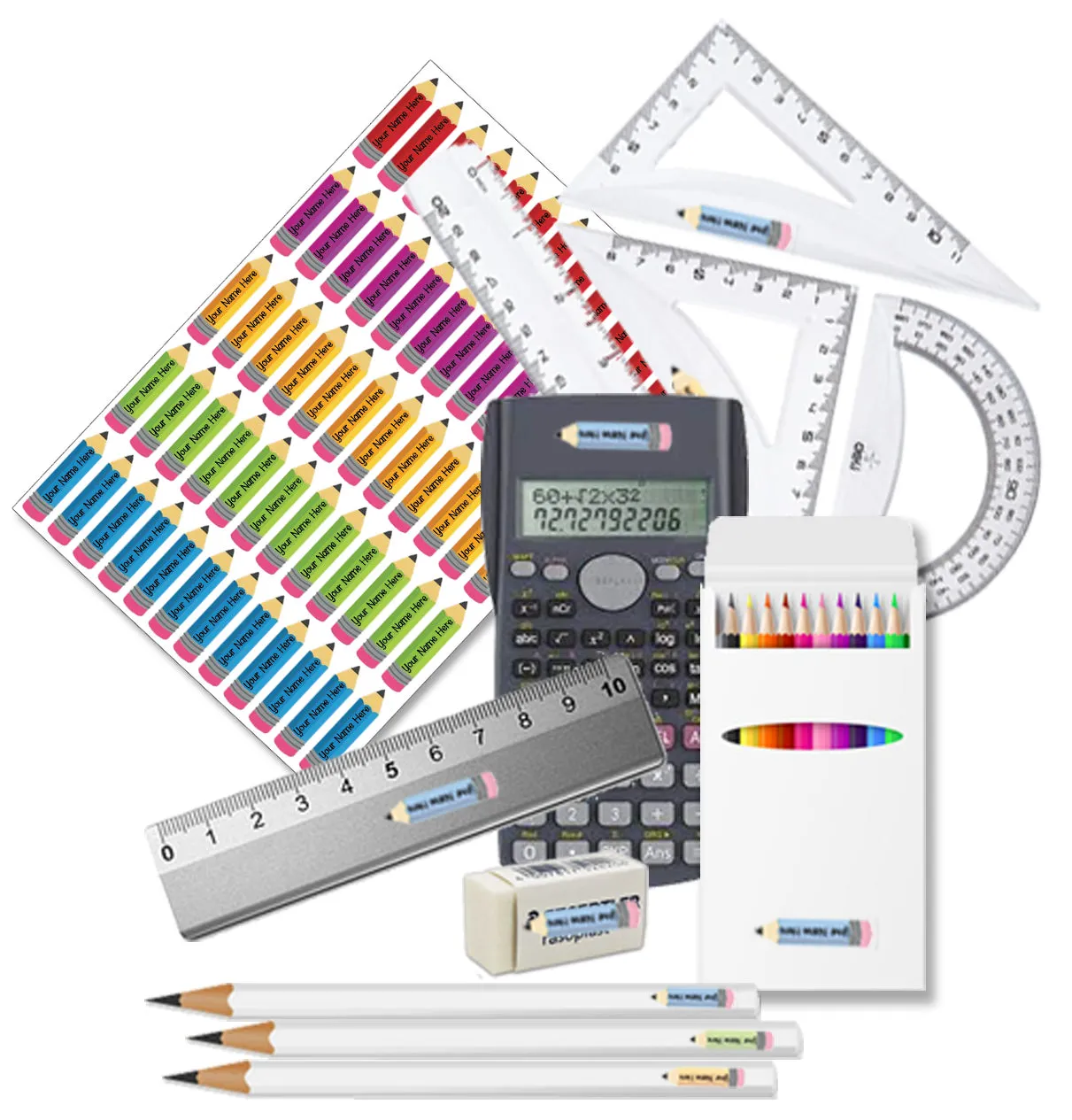 ""Baby shark" School labels packs