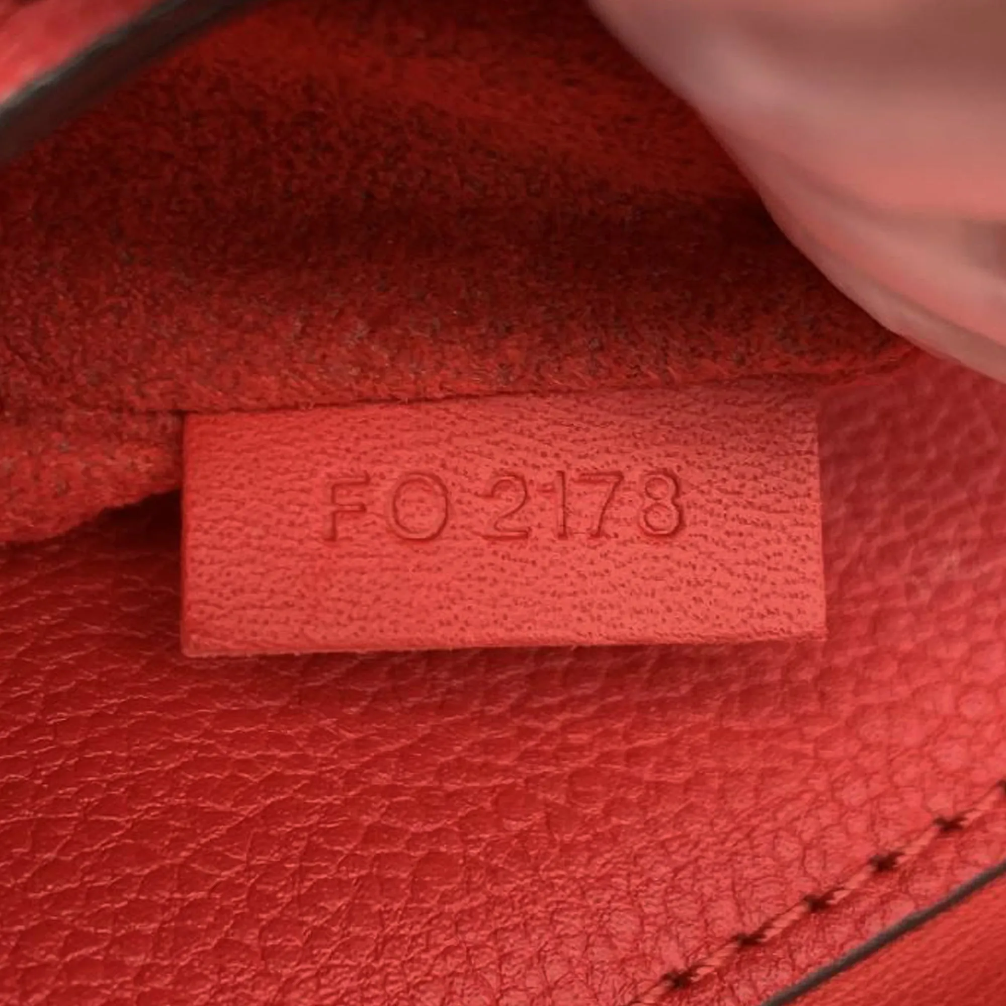 Red Louis Vuitton Monogram Cuir Plume Ecume Very Chain Bag Satchel