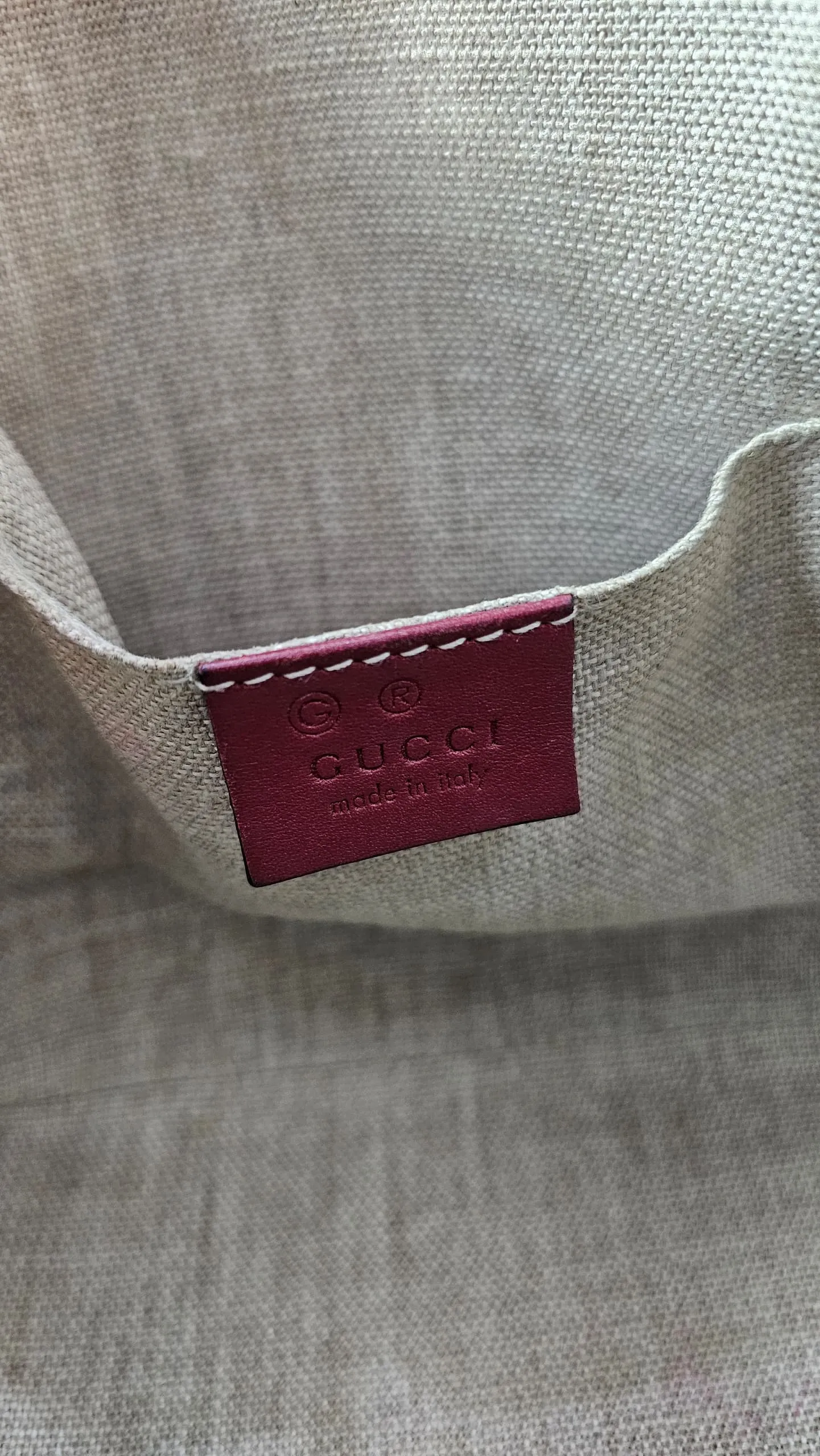 Red Mini Guccissima Leather Mini Dome Crossbody Bag