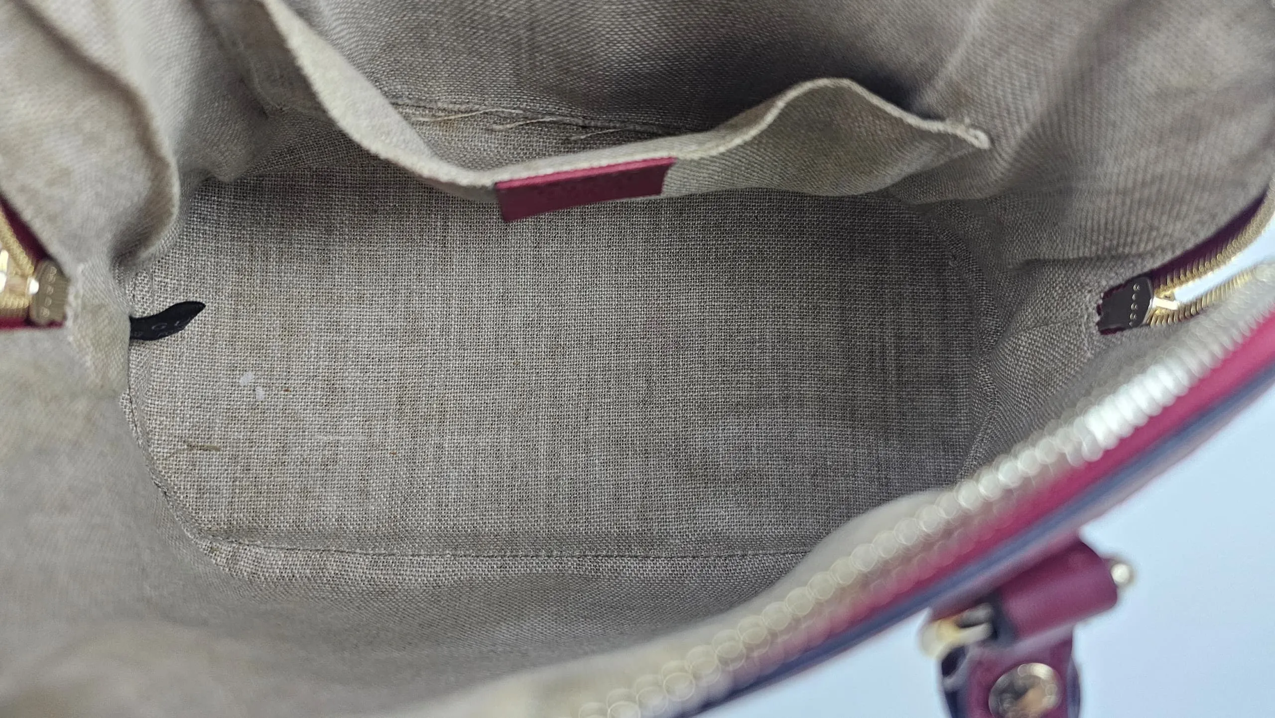 Red Mini Guccissima Leather Mini Dome Crossbody Bag