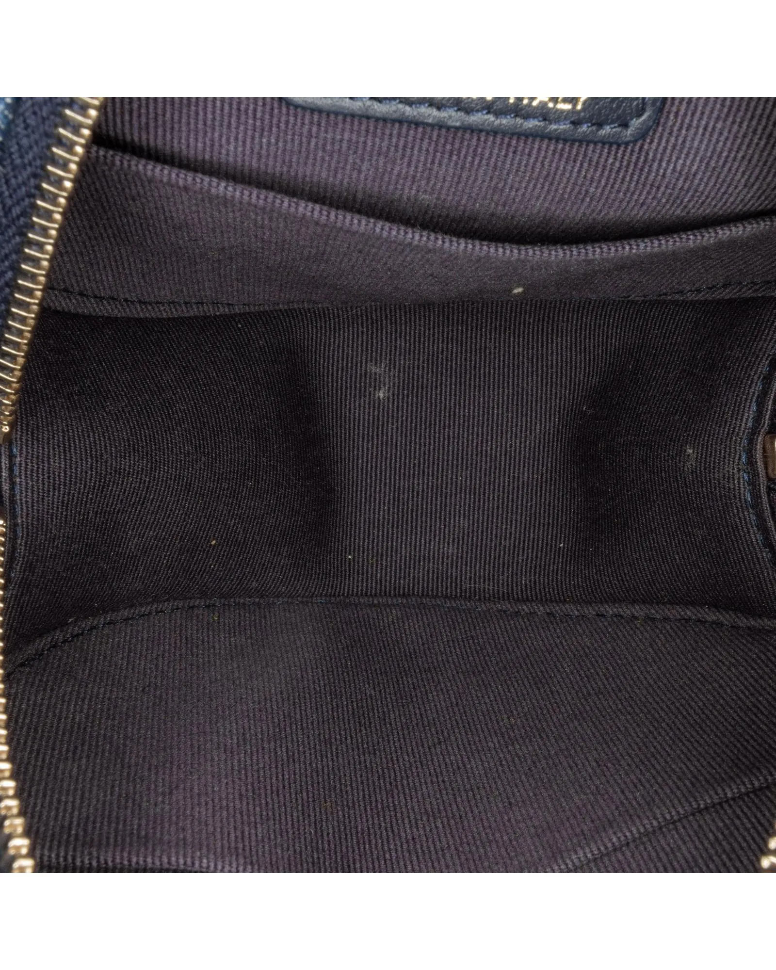 Round Denim Clutch with Chain Handle