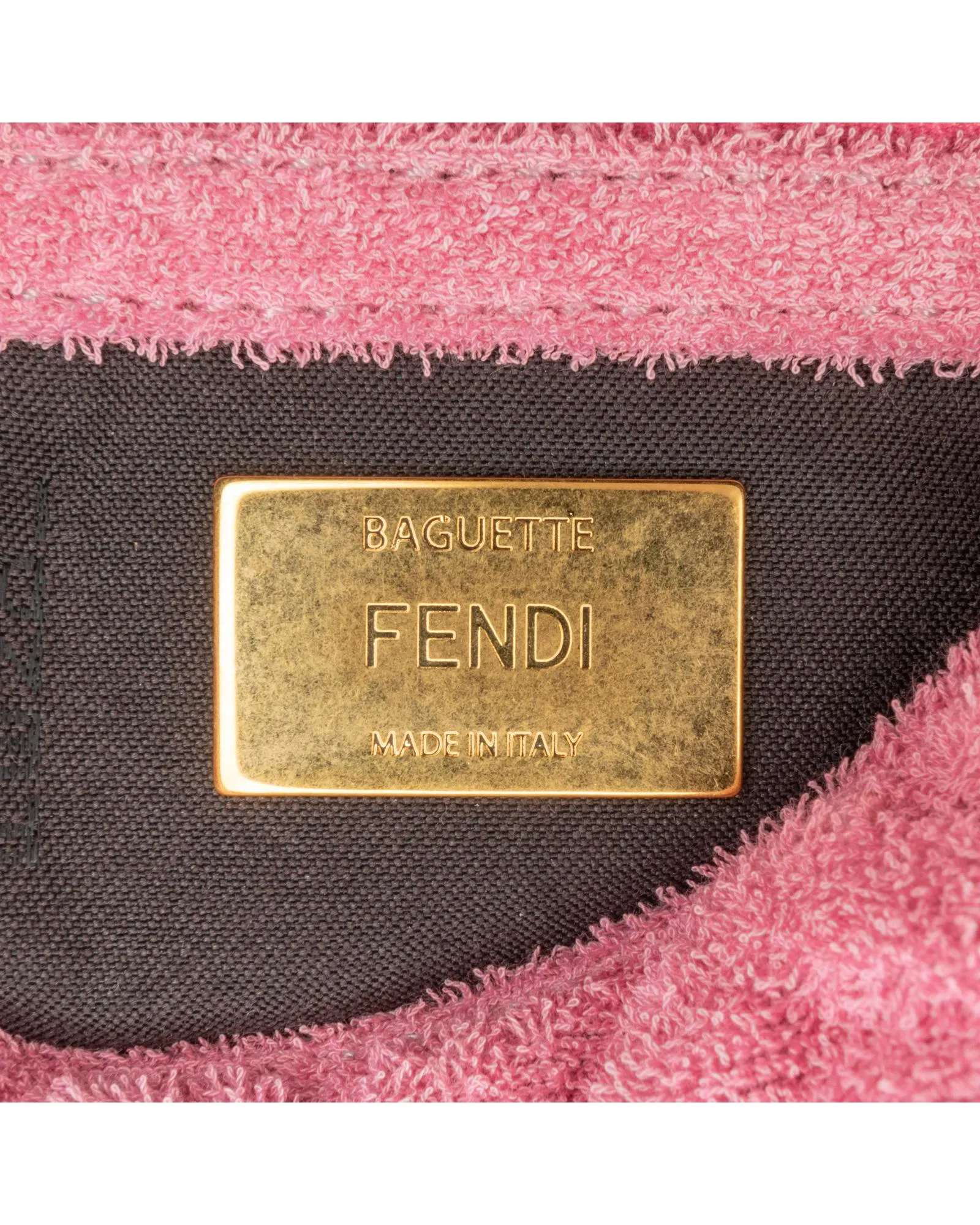 Terry Cloth Satchel with Detachable Strap and Flap Closure