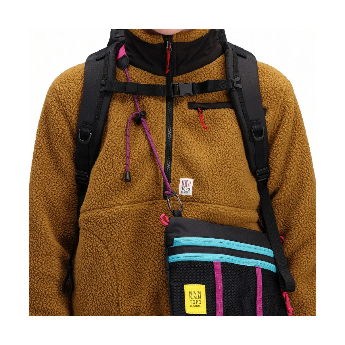 Topo Designs : Mountain Accessory Shoulder Bag : Geode Green/Black
