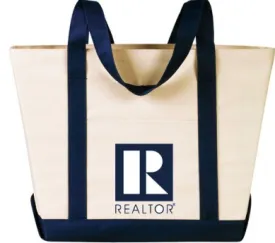 Tote-Large - Beige with REALTOR Logo